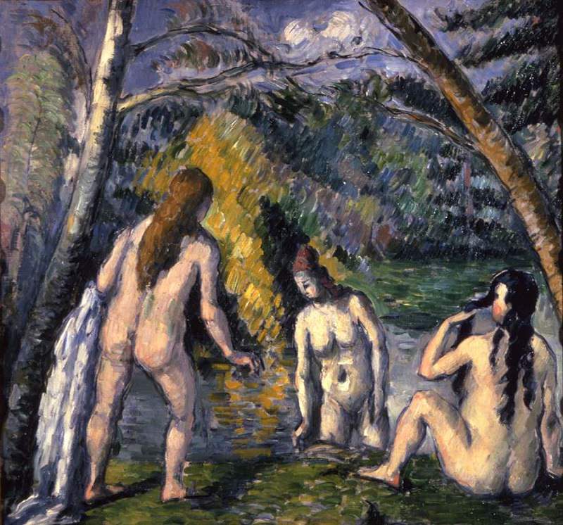 Three Bathers, 1879 by Paul Cezanne